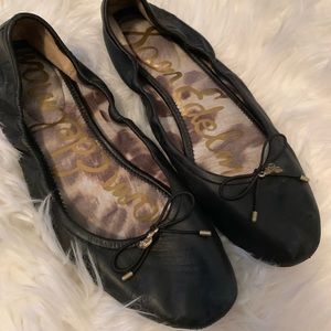 Sam Edelman Felicia black leather flats